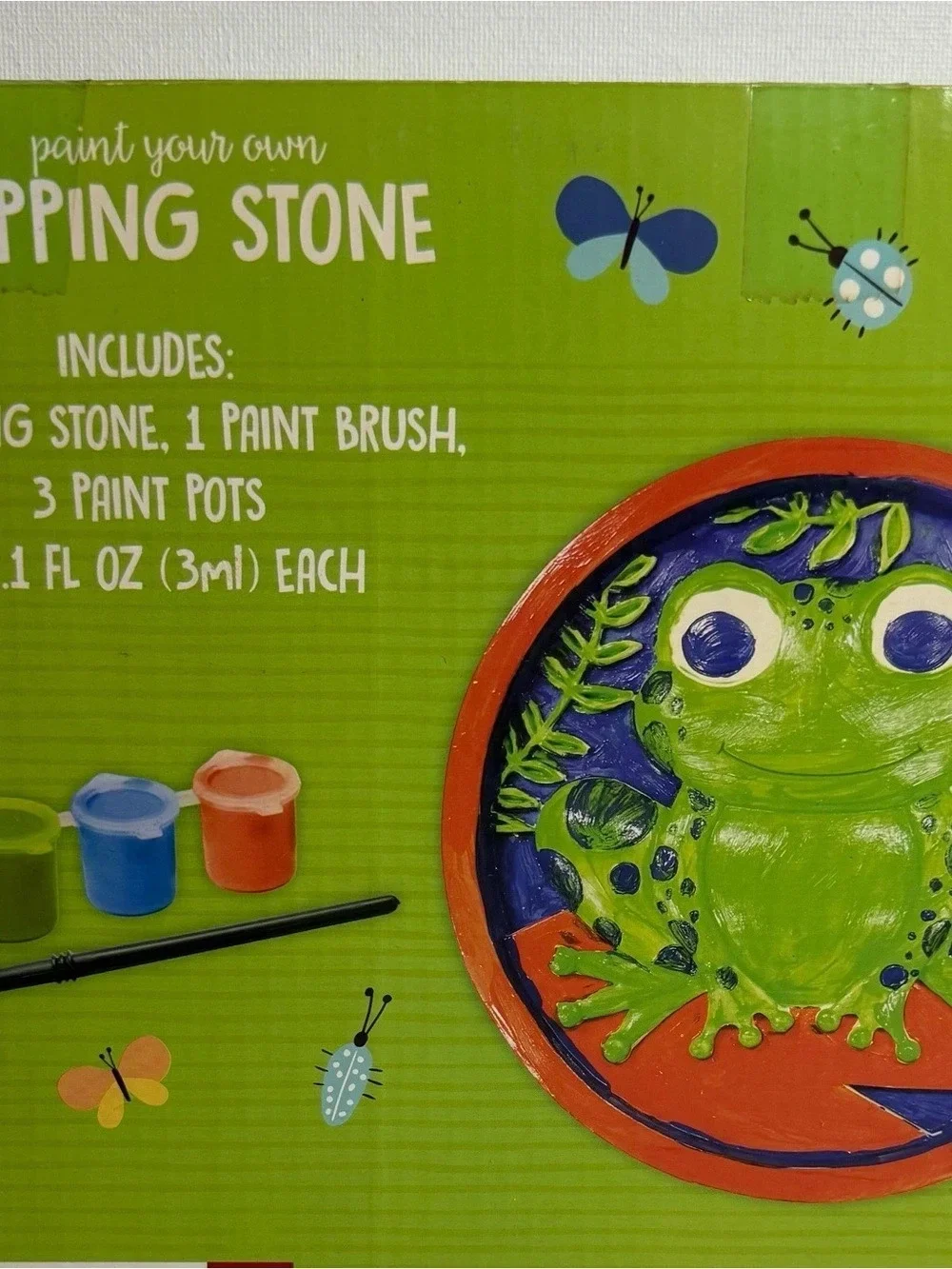 DYI Paint Your Own Stepping Stone Frog Paint Kit